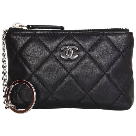 chanel keychain pouch|chanel small zip wallet.